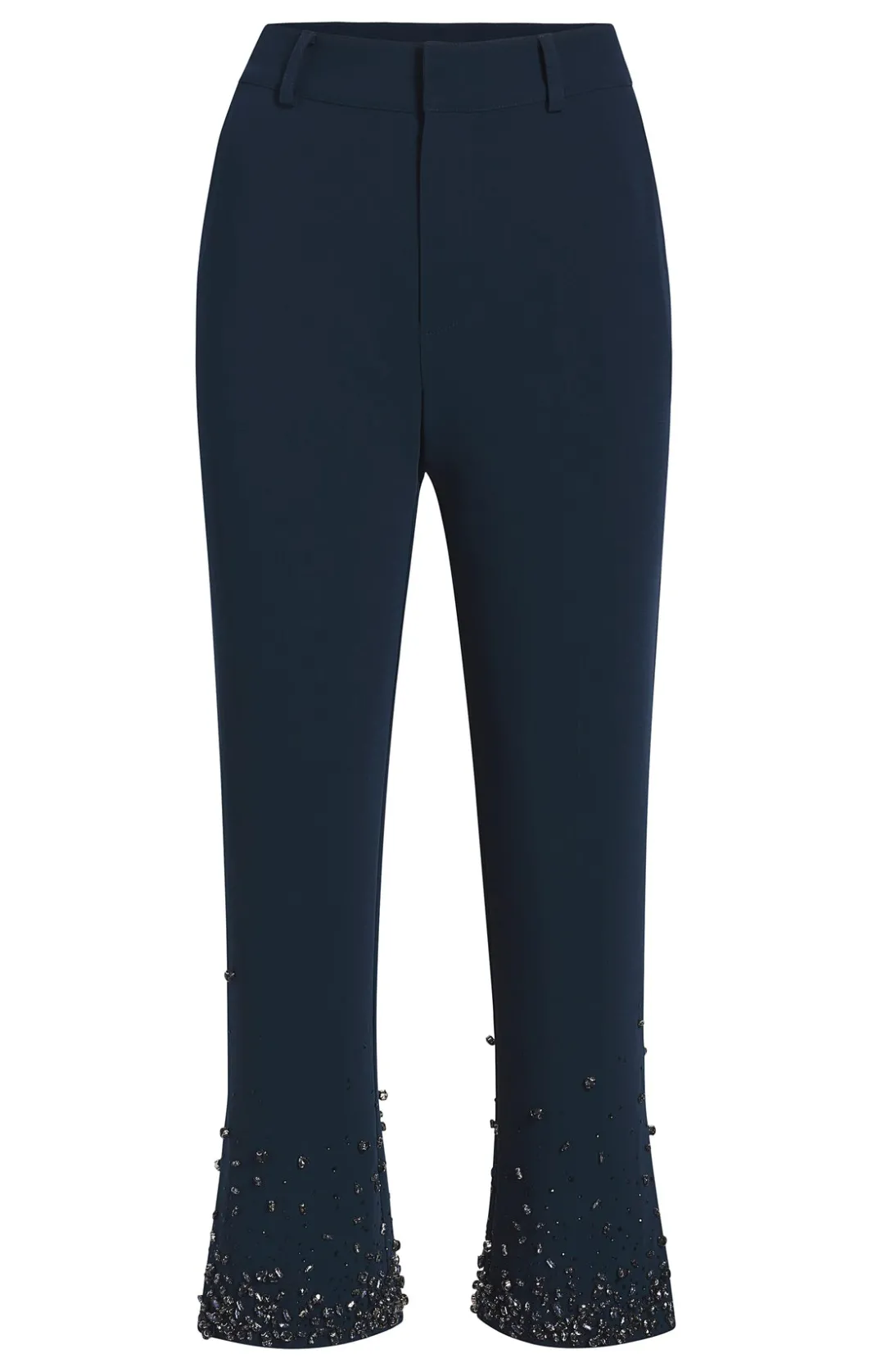Pants<Cinq à Sept Rhinestone Crackle Cropped Kerry Pant PeacockBlue