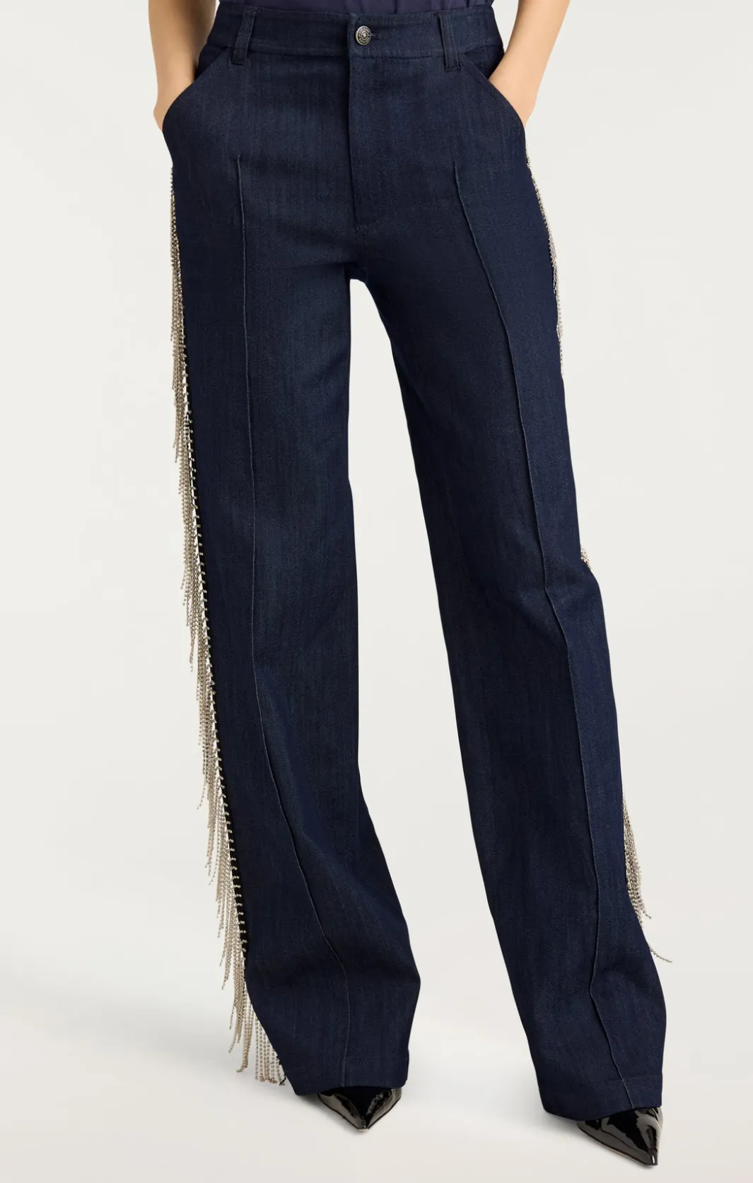 Pants | Denim<Cinq à Sept Rhinestone Dara Pant Indigo