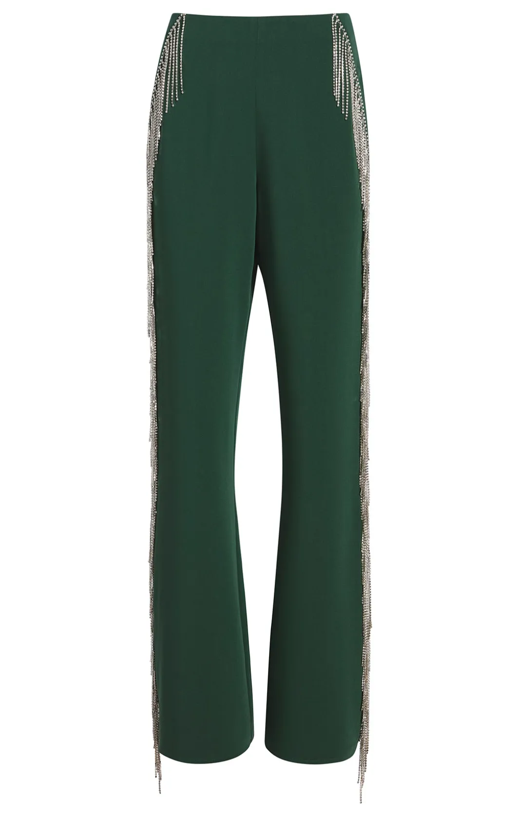 Pants<Cinq à Sept Rhinestone Fringe Remy Pant DarkEmerald