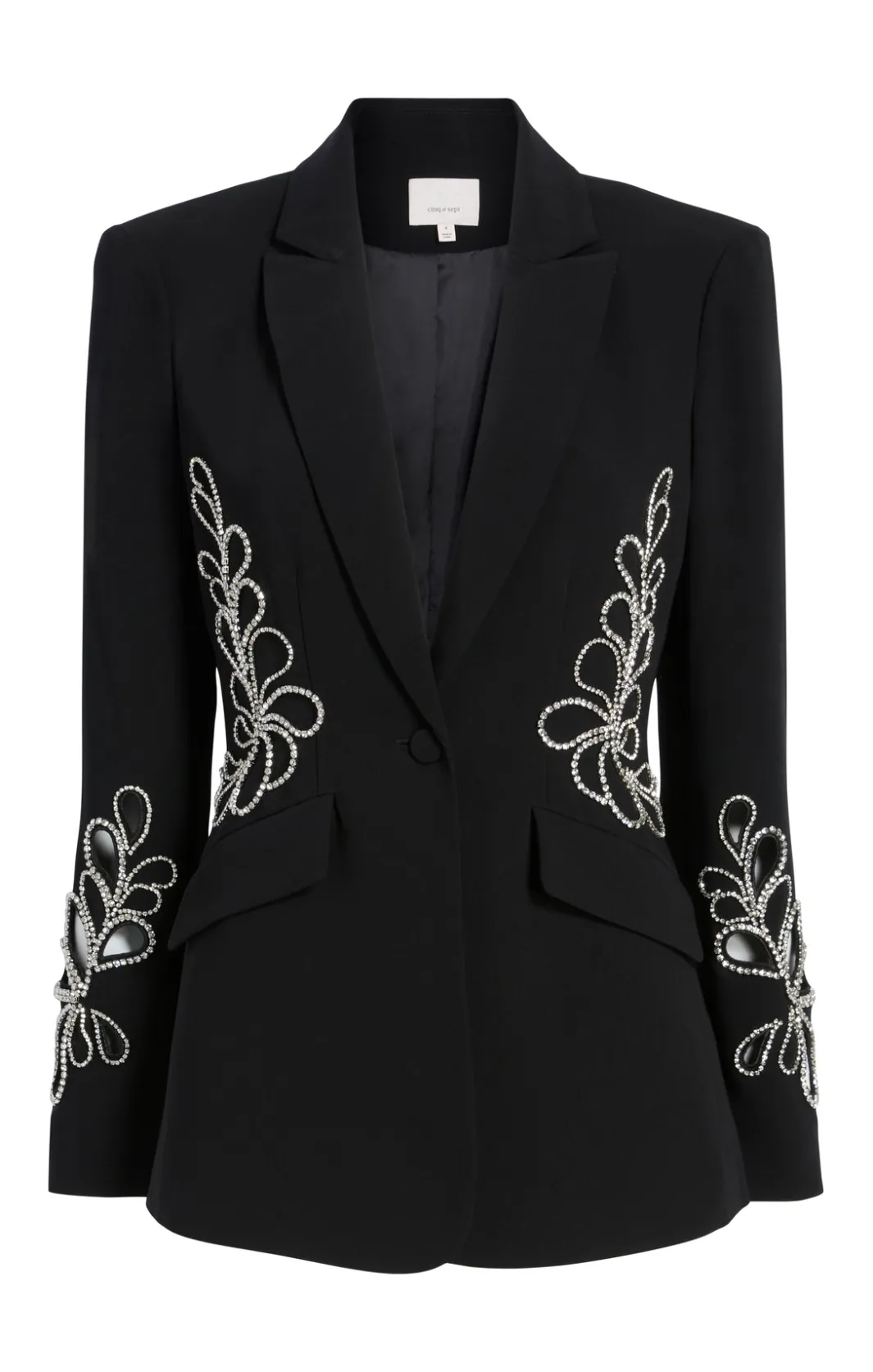 Blazers<Cinq à Sept Rhinestone Paisley Cheyenne Blazer Black