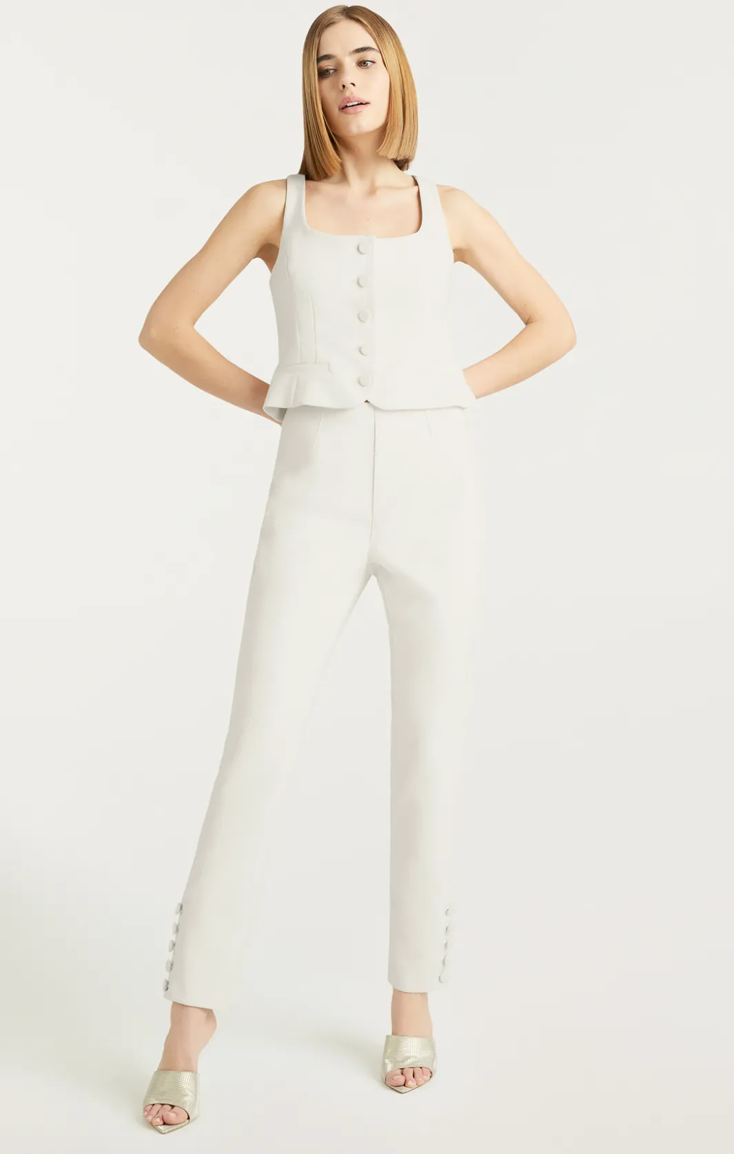 Pants<Cinq à Sept Rowena Pant Ivory