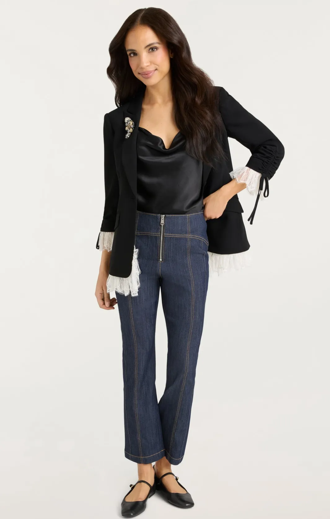 Blazers<Cinq à Sept Roxie Blazer Black/Ivory