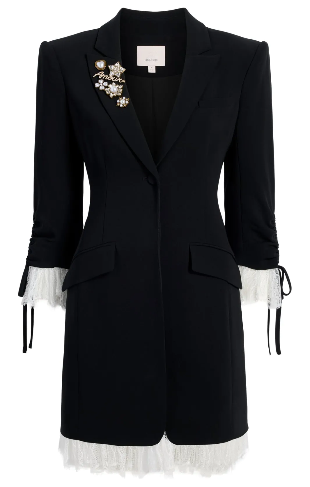 Mini<Cinq à Sept Roxie Dress Black/Ivory