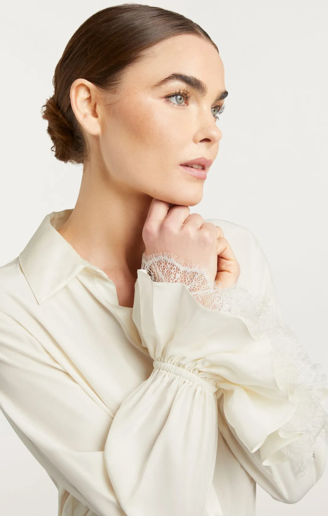 Long Sleeve Tops<Cinq à Sept Roxie Top Ivory/ivory