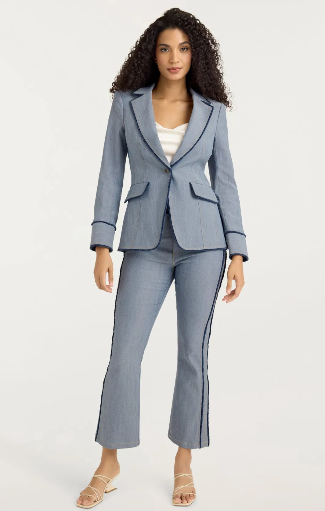 Denim<Cinq à Sept Sallie Jacket LightIndigo