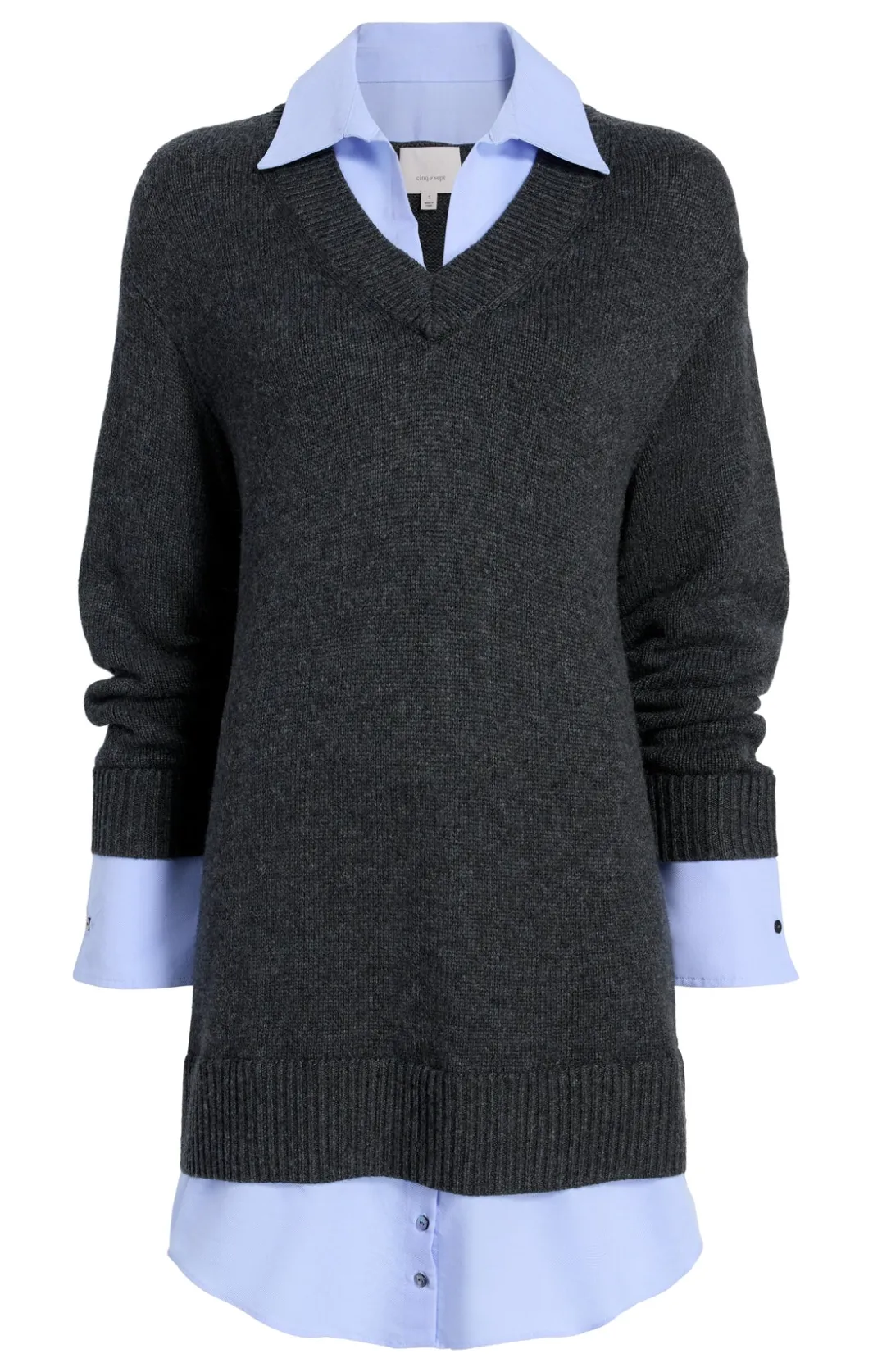 Mini | Sweaters & Knits<Cinq à Sept Santina Dress Charcoal/Raincloud