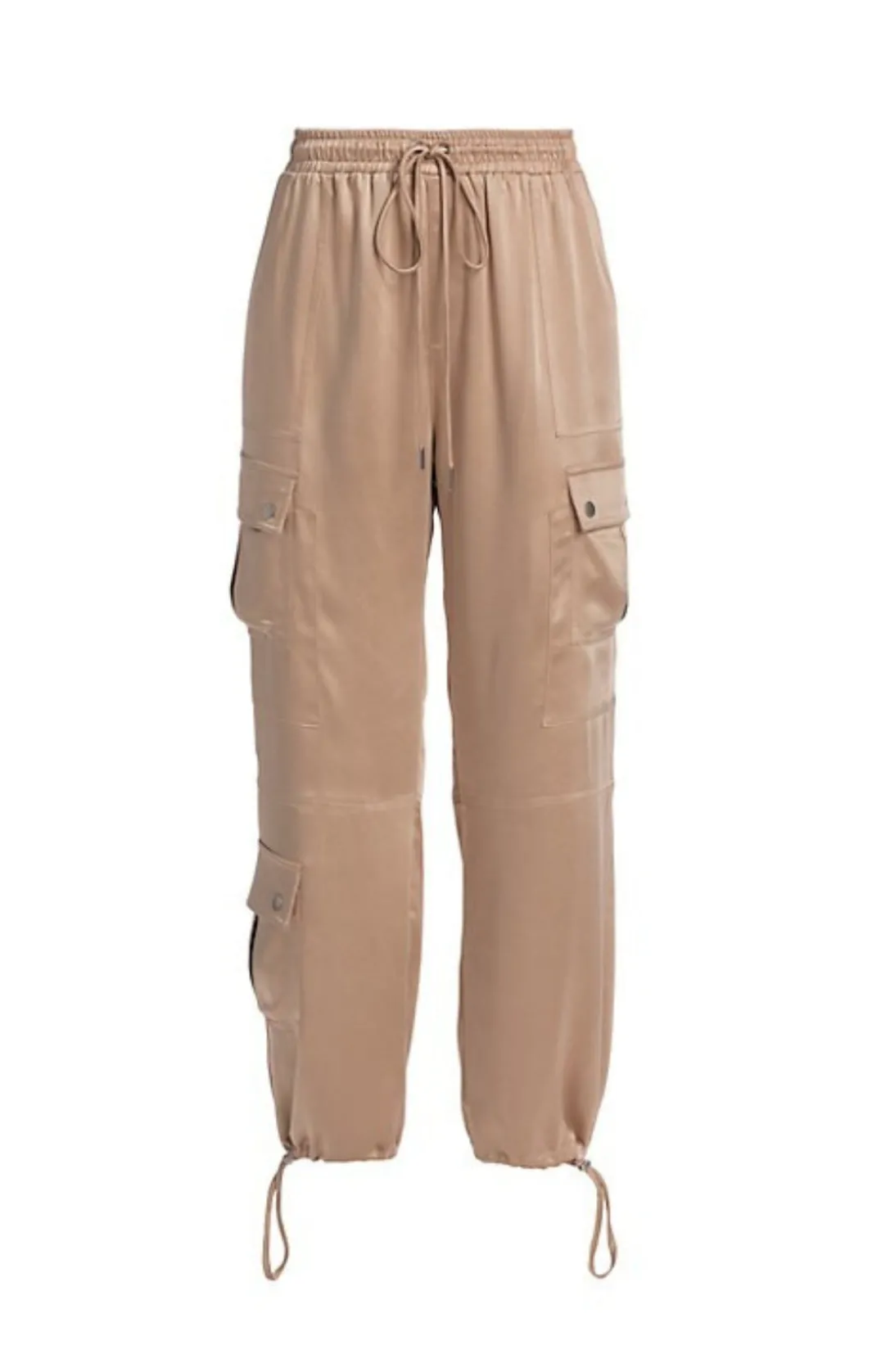 Pants<Cinq à Sept Satin Nitsan Parachute Pant Oyster