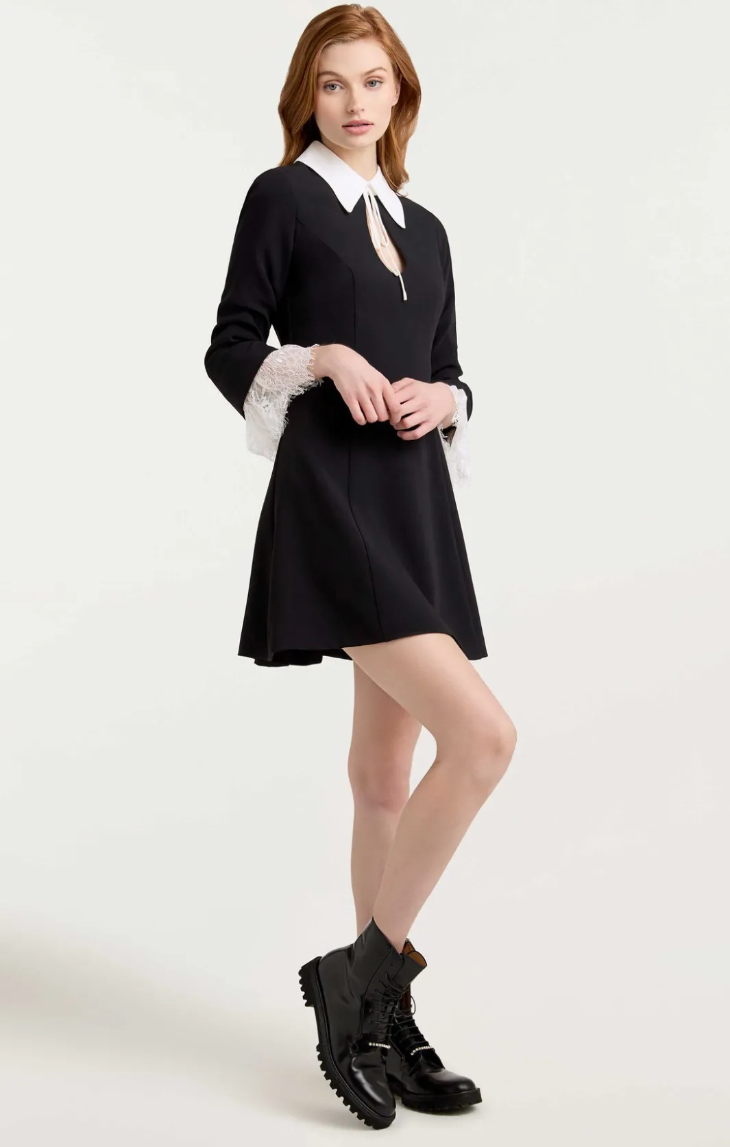 Mini<Cinq à Sept Savina Dress Black/Ivory