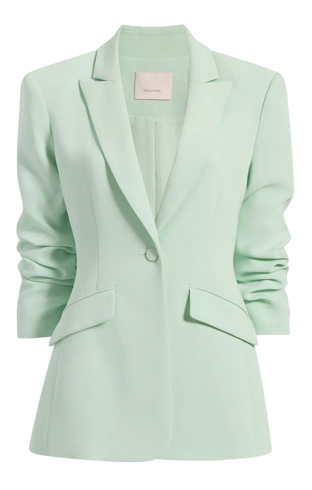 Jackets<Cinq à Sept Scrunched Cheyenne Blazer Celadon
