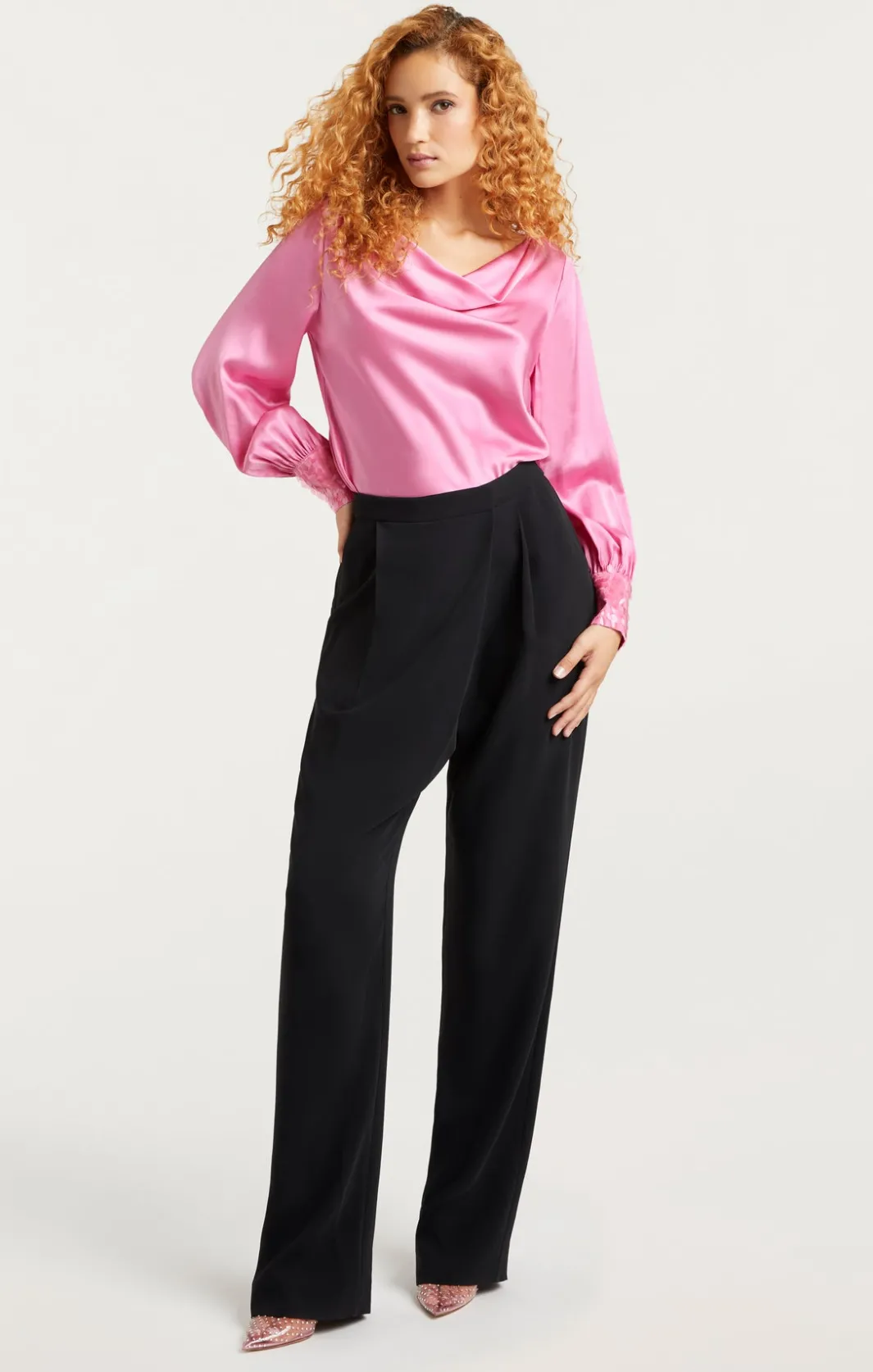 Long Sleeve Tops<Cinq à Sept Sequin Cuff Taylee Top Primrose