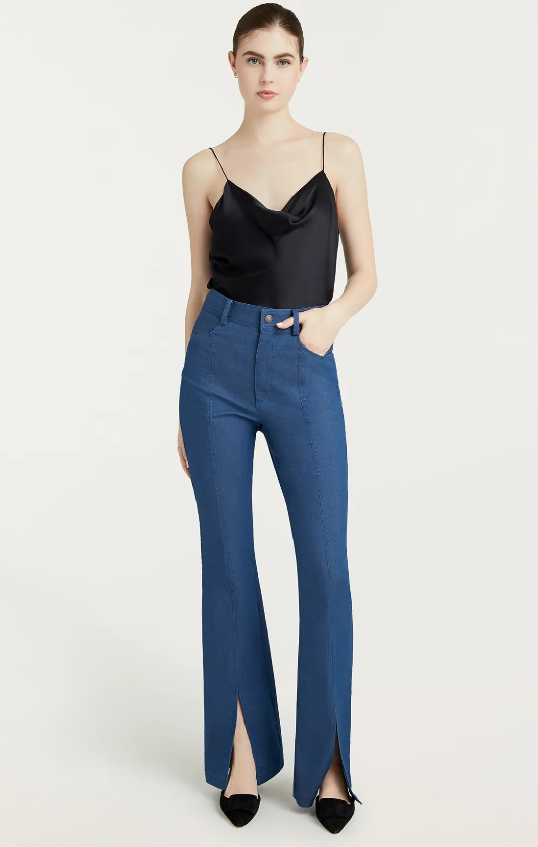 Pants | Denim<Cinq à Sept Shanis Pant AegeanBlue