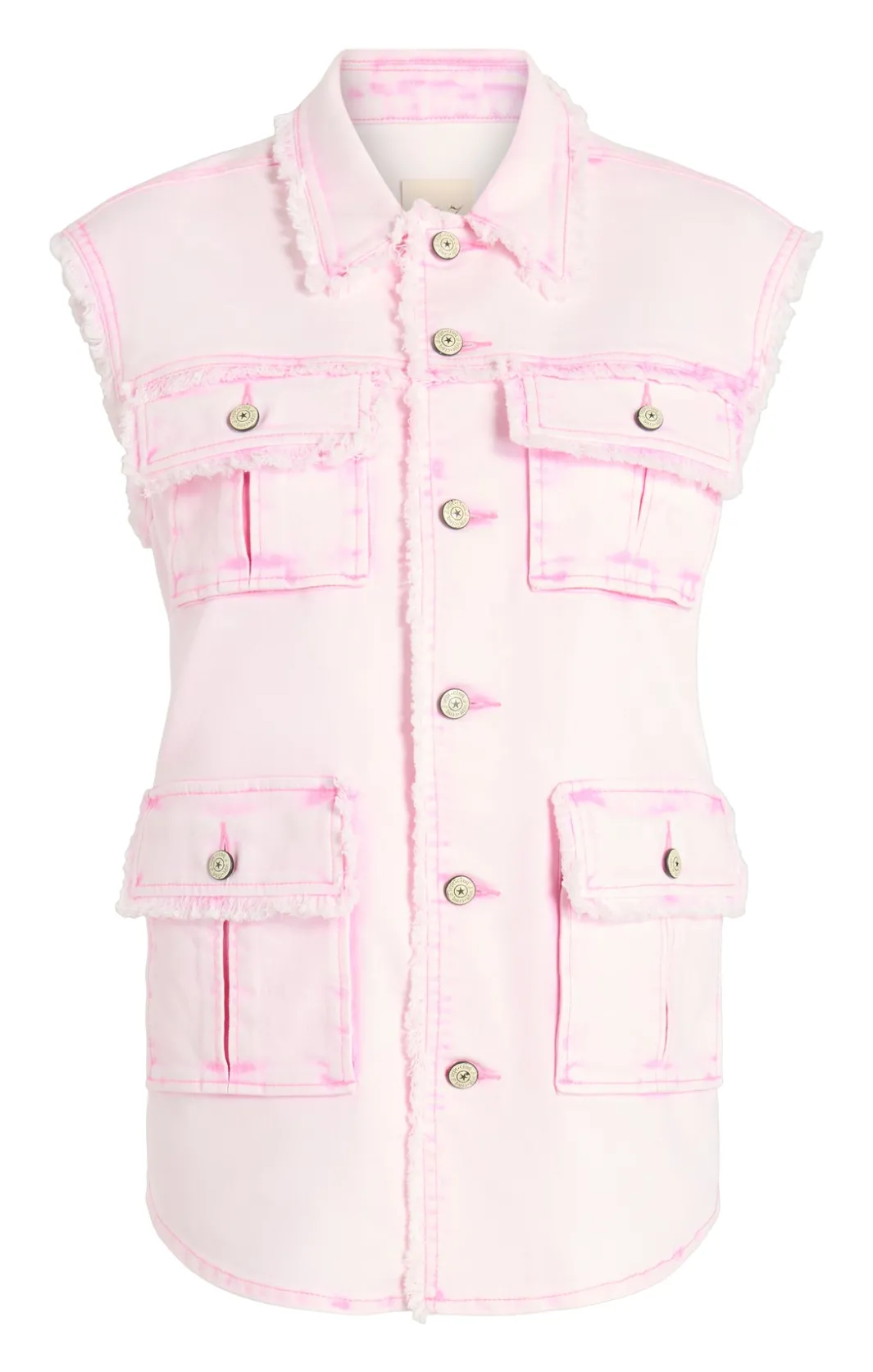 Jackets | Denim<Cinq à Sept Sleeveless Vera Jacket Flamingo