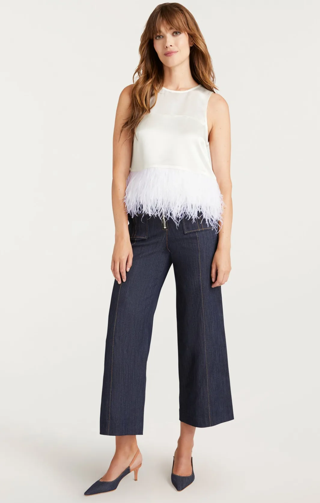 Tank Tops & Camisoles<Cinq à Sept Smooth Satin Charisse Top Ivory