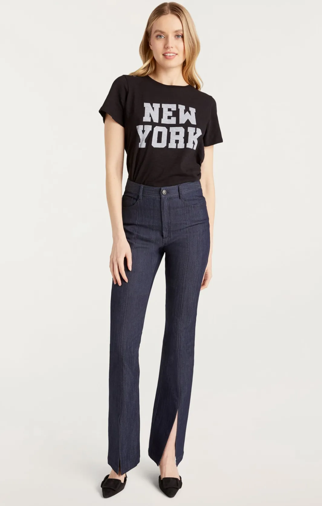 Tees & Pullovers<Cinq à Sept Soho New York Tee Black/White
