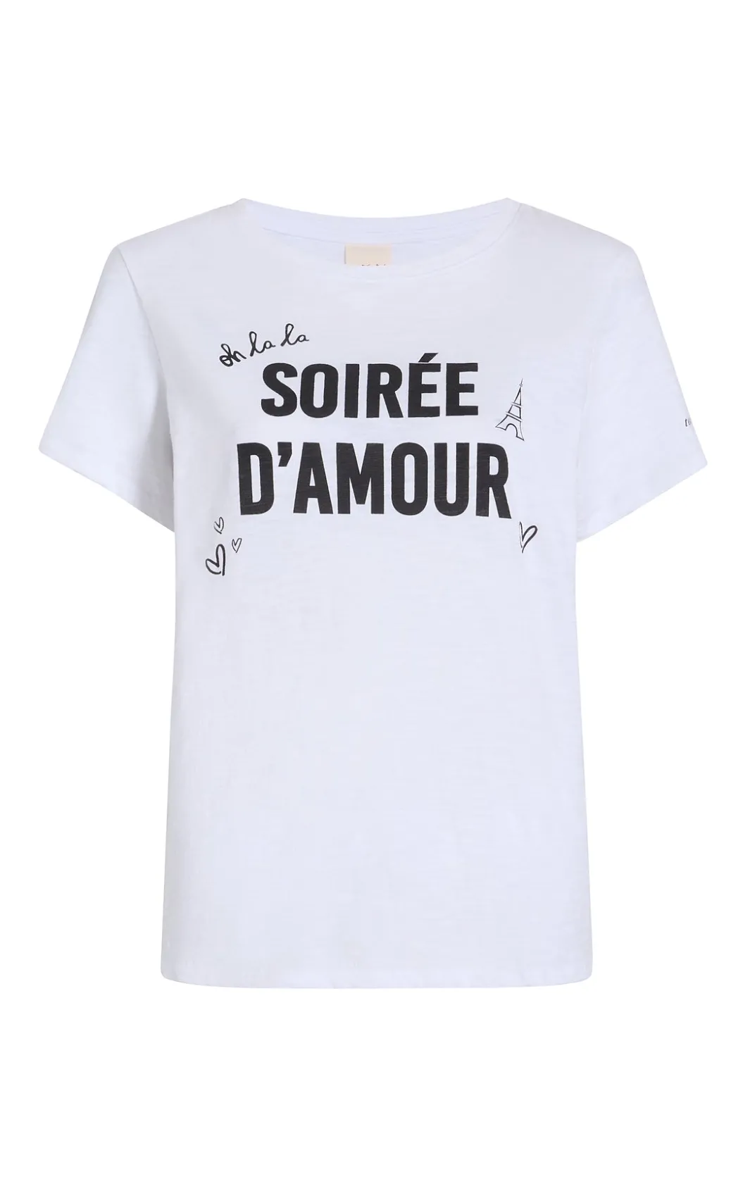 Tees & Pullovers<Cinq à Sept Soiree D'amour Tee White/black