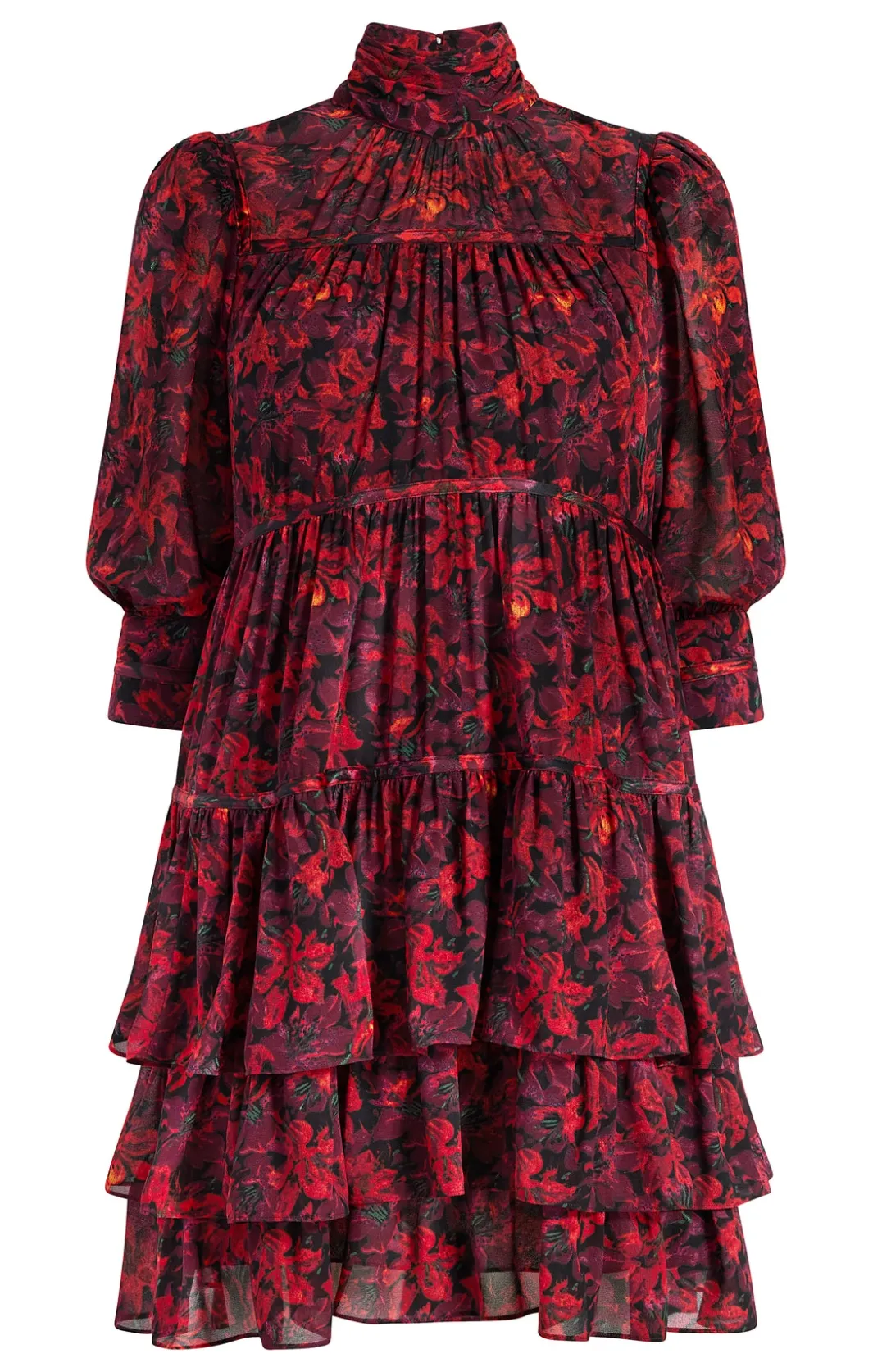 Mini<Cinq à Sept Stargazer Lilies Riva Dress CallaLilyMult