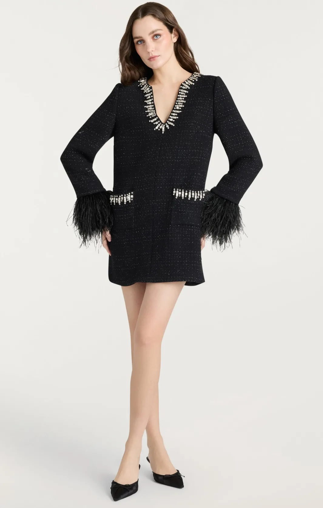 Mini | Cocktail & Evening<Cinq à Sept Static Boucle Kas Dress Black