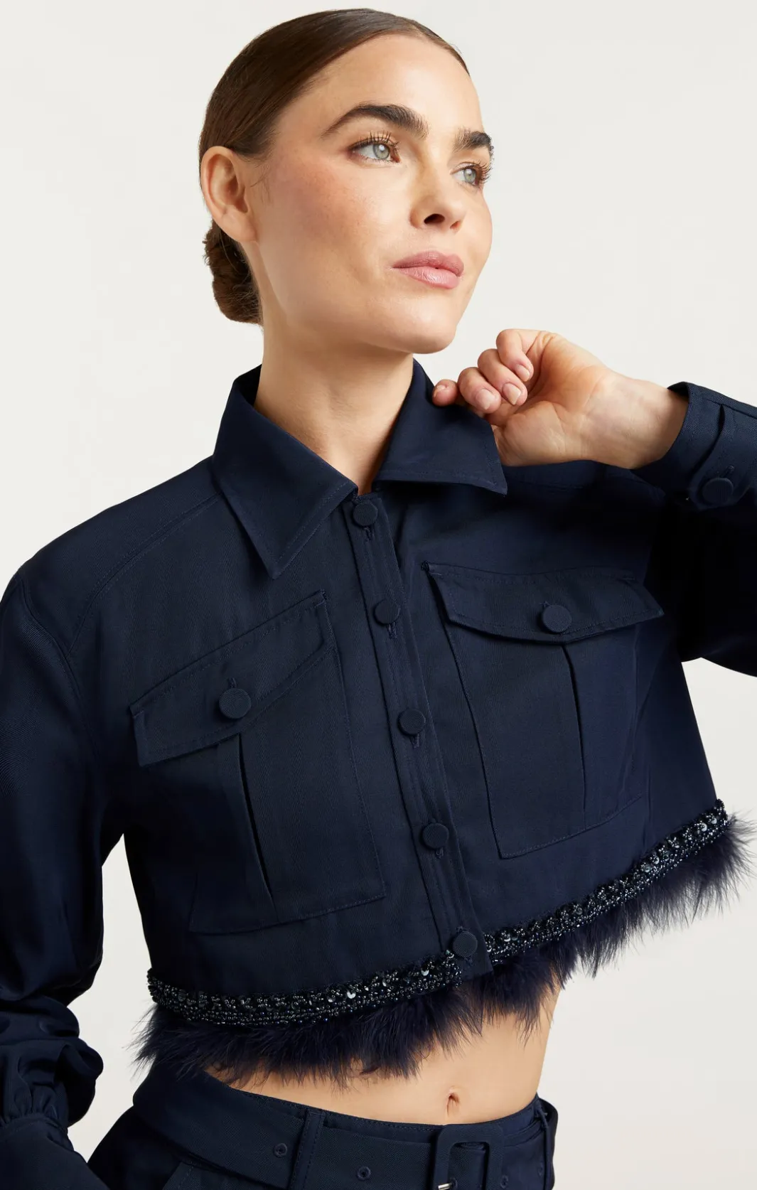 Jackets<Cinq à Sept Suvi Jacket Navy