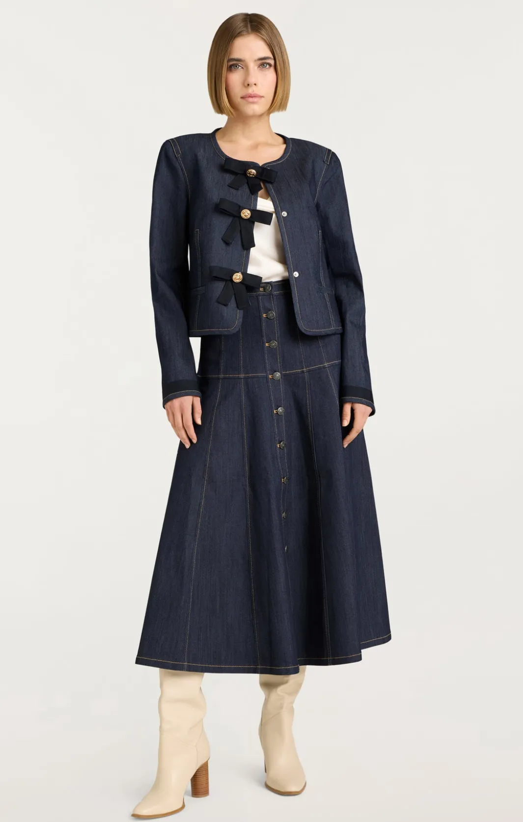 Denim<Cinq à Sept Taya Jacket Indigo