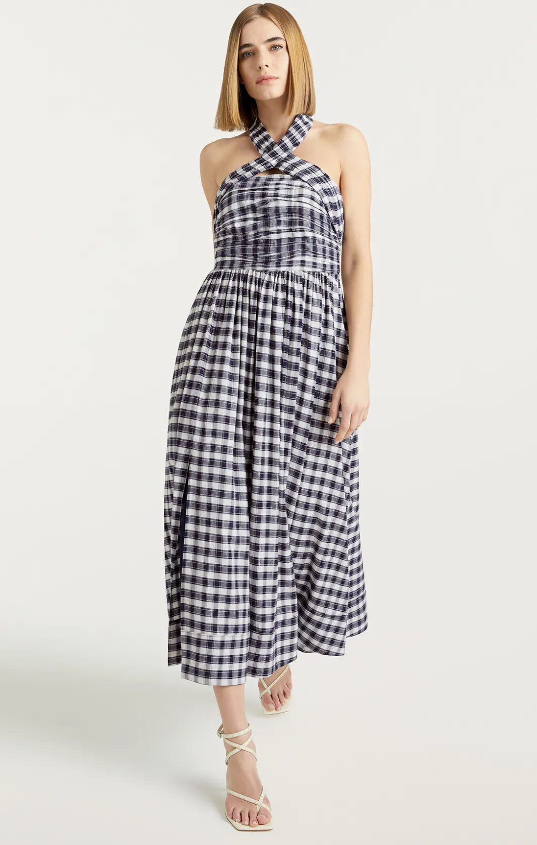 Midi<Cinq à Sept Taylen Dress Navy/white