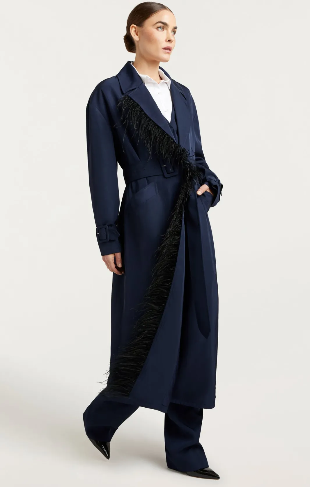 Outerwear<Cinq à Sept Tillie Trench Navy/black