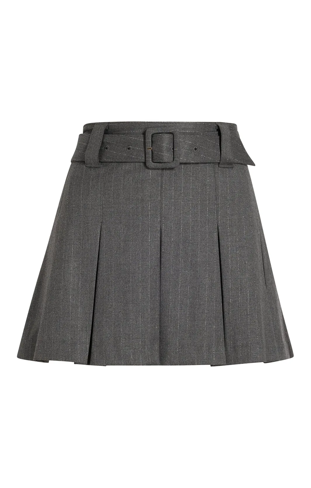 Skirts<Cinq à Sept Toni Skirt LurexPinstripeCharcoal