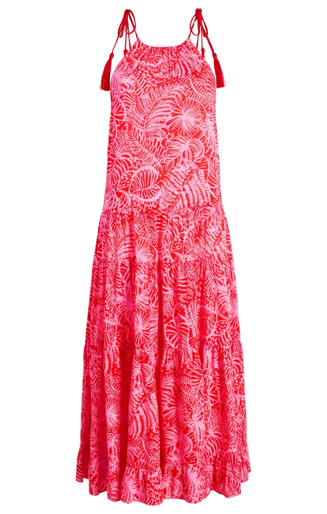 Midi<Cinq à Sept Tropical Inkblot Winnie Dress Bisou/bubblegum