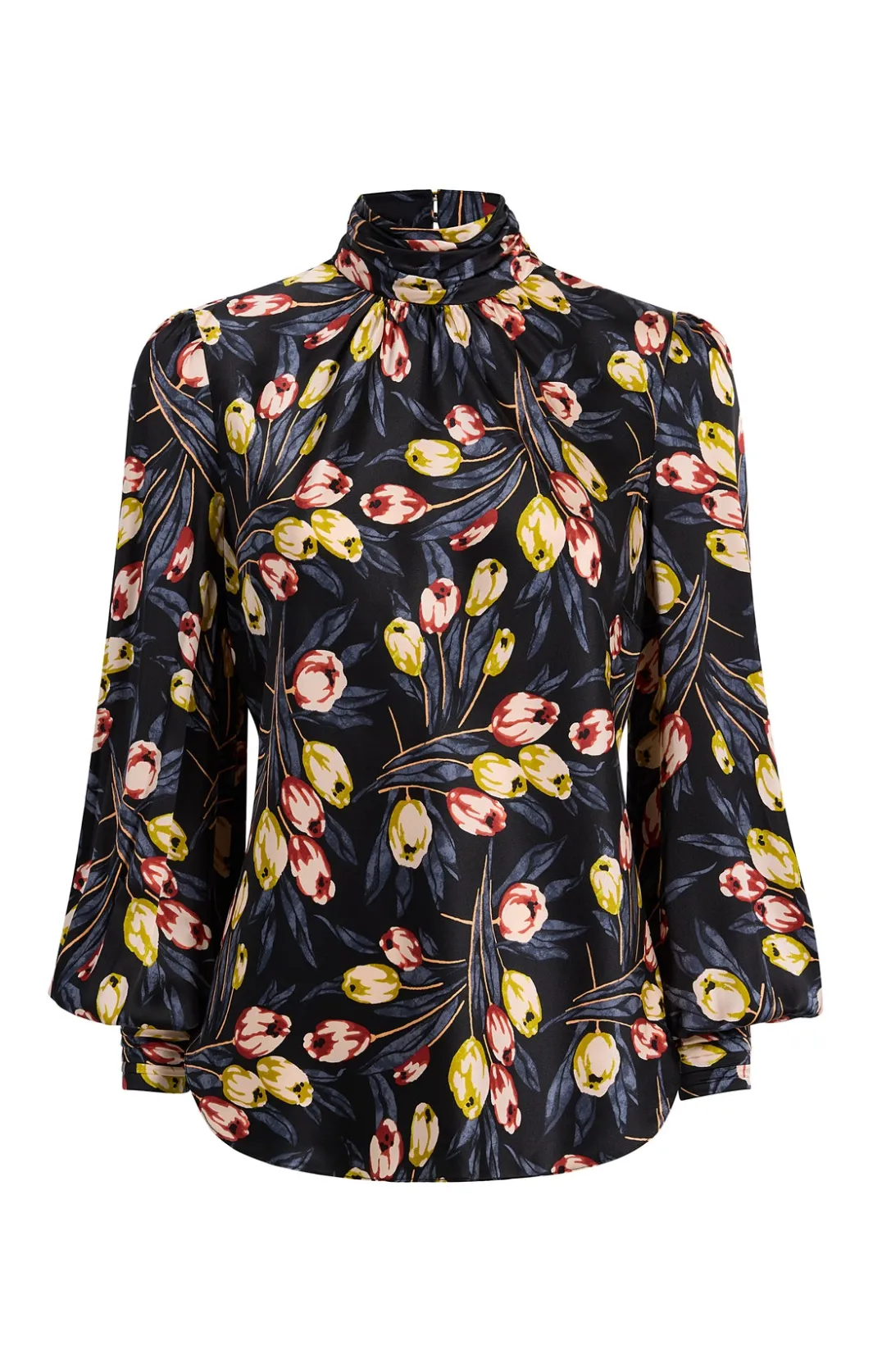 Long Sleeve Tops<Cinq à Sept Tulip Jem Top BlackMulti