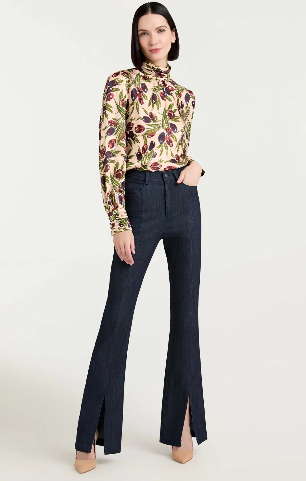 Long Sleeve Tops<Cinq à Sept Tulip Jem Top PearlMulti