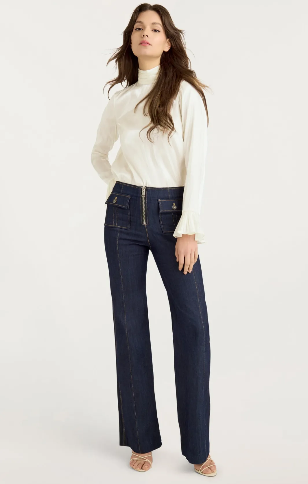 Long Sleeve Tops<Cinq à Sept Turner Top Ivory