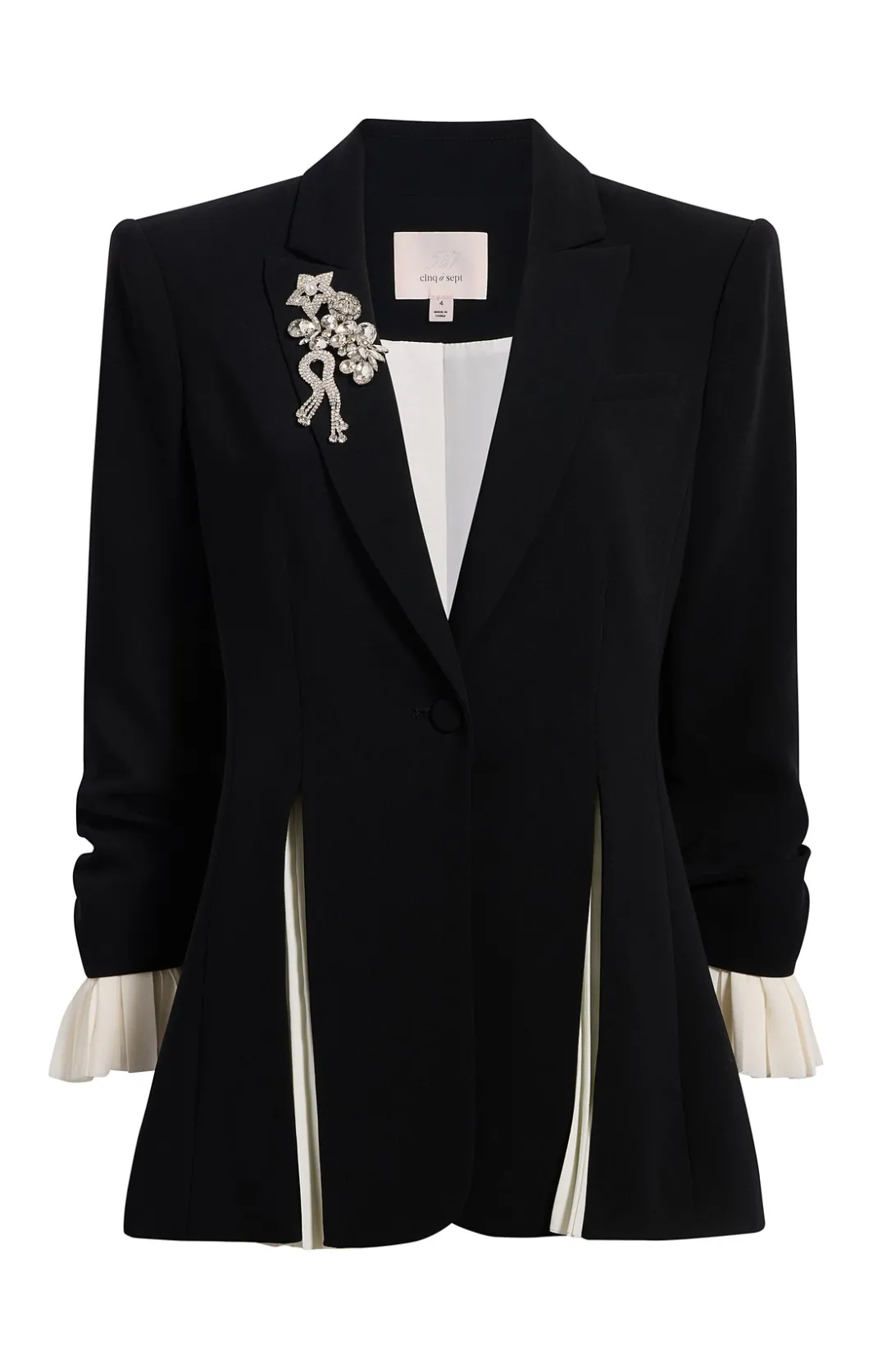 Jackets<Cinq à Sept Tyler Blazer Black/Ivory