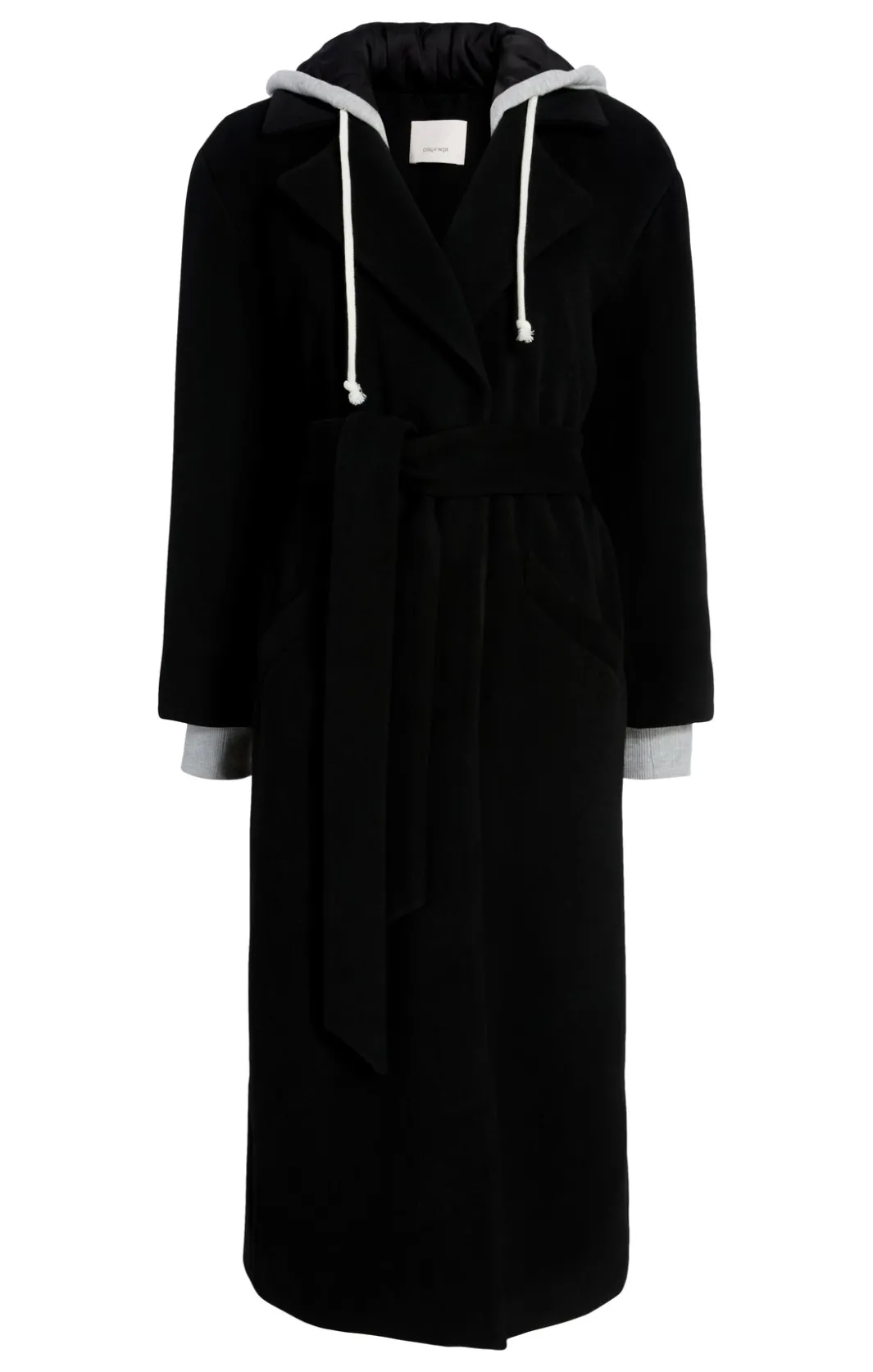 Jackets | Outerwear<Cinq à Sept Vander Coat Black/HeatherGrey