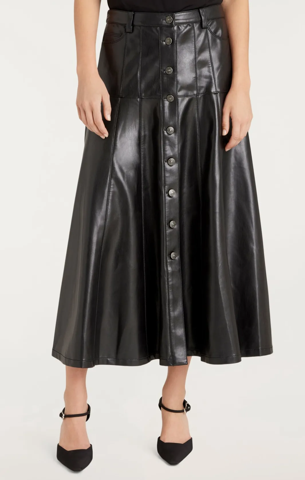 Skirts<Cinq à Sept Veena Skirt Black