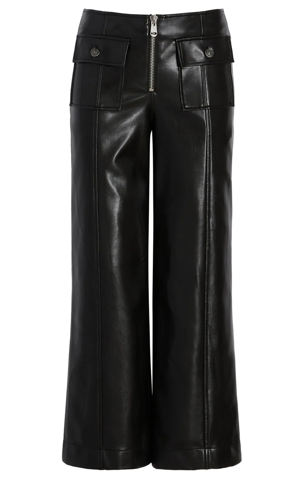 Pants<Cinq à Sept Vegan Leather Azure Pant Black