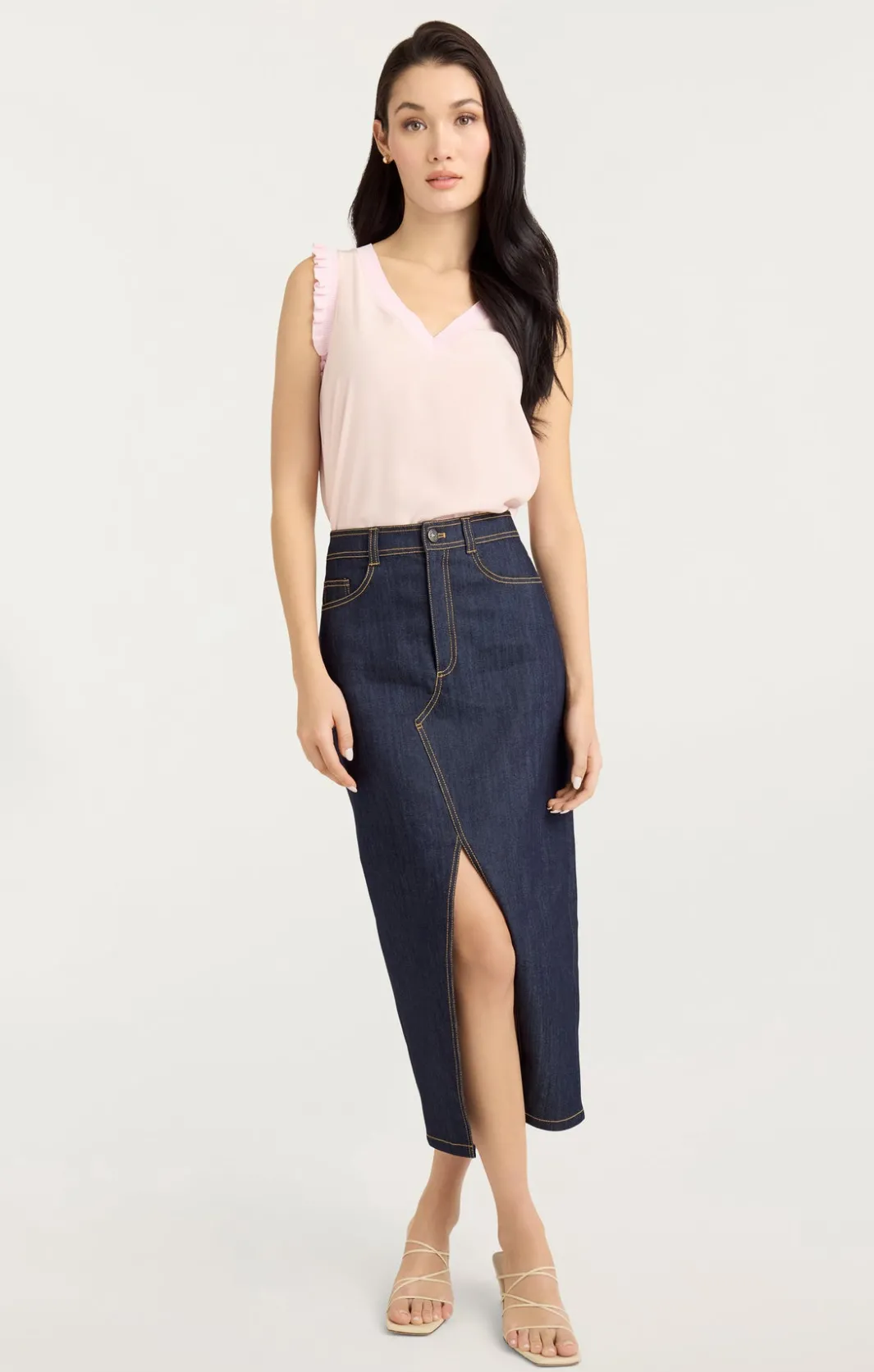 Tank Tops & Camisoles<Cinq à Sept V-neck Lenore Top IcyPink