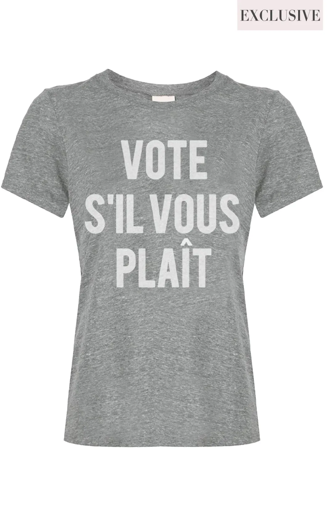 Tees & Pullovers<Cinq à Sept Vote Please Tee HeatherGrey/White