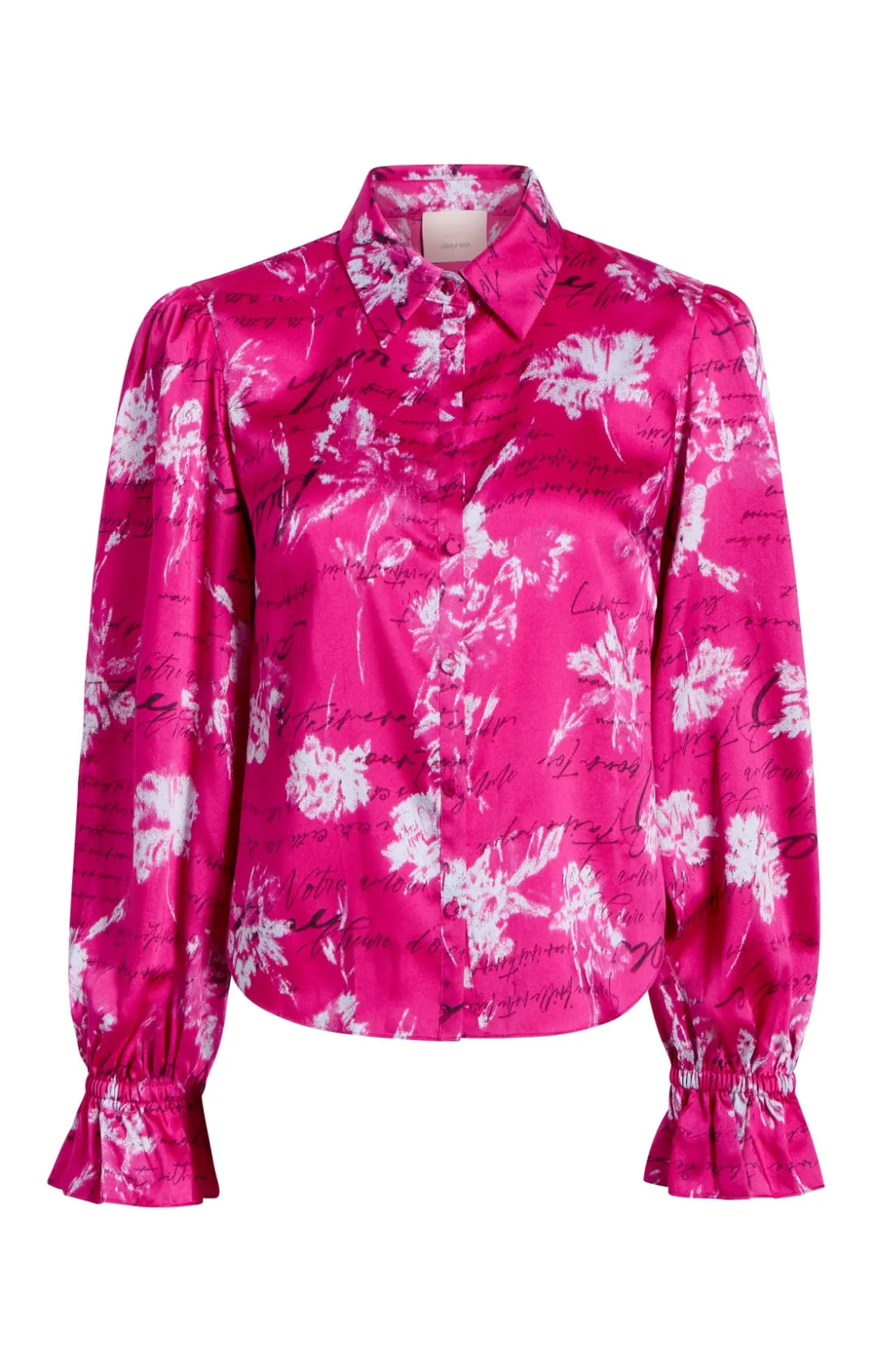 Long Sleeve Tops<Cinq à Sept Warm Carnation Long Sleeve Fiona Top PlumRadishMulti