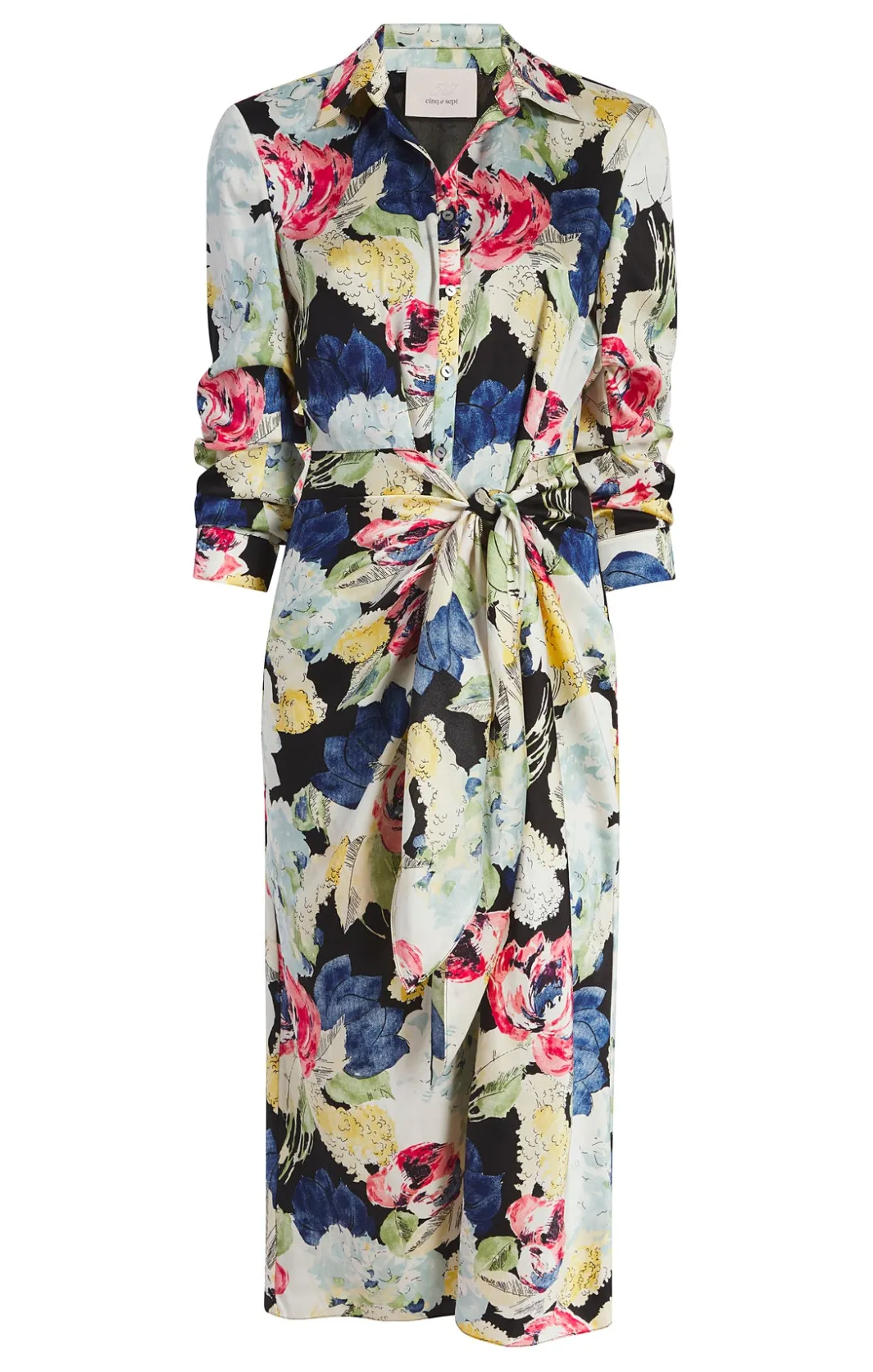 Midi<Cinq à Sept Wildwood Flower Jacey Dress BlackMulti