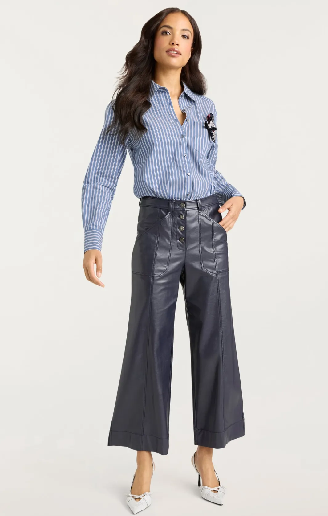 Long Sleeve Tops<Cinq à Sept Wren Shirt SabrinaStripeAstroBlueMulti