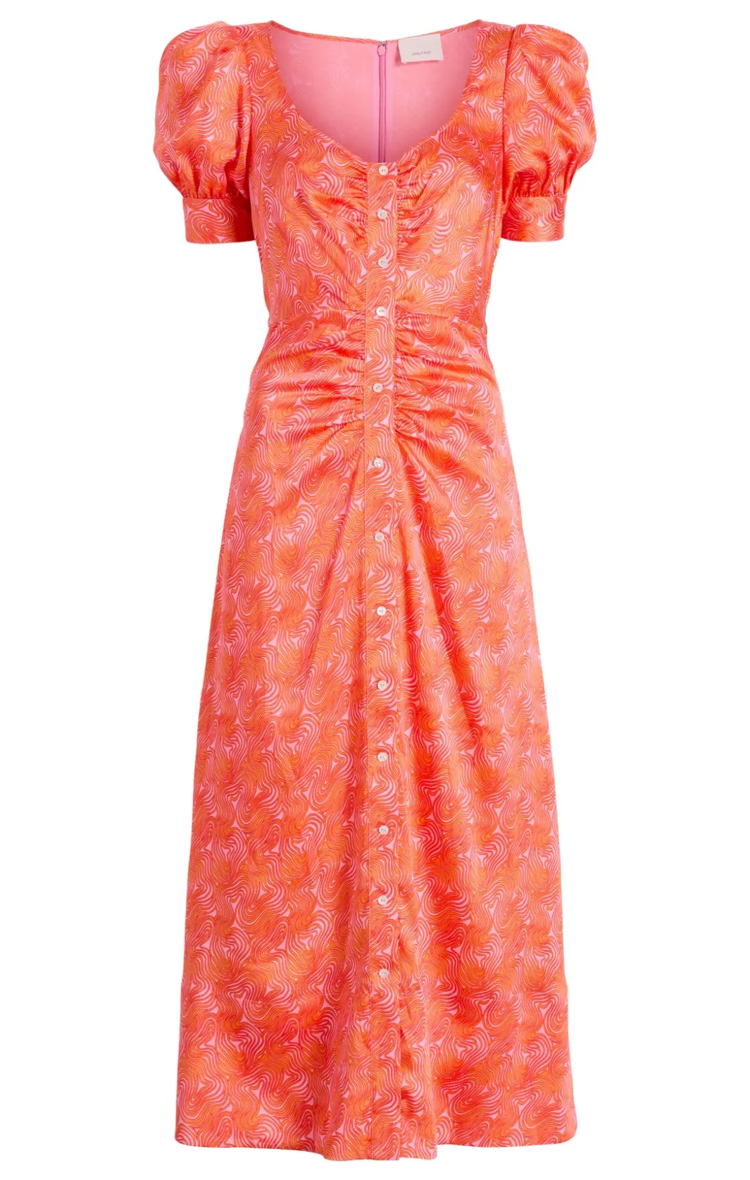 Midi<Cinq à Sept Ximena Dress PaleFlamingo/Orange